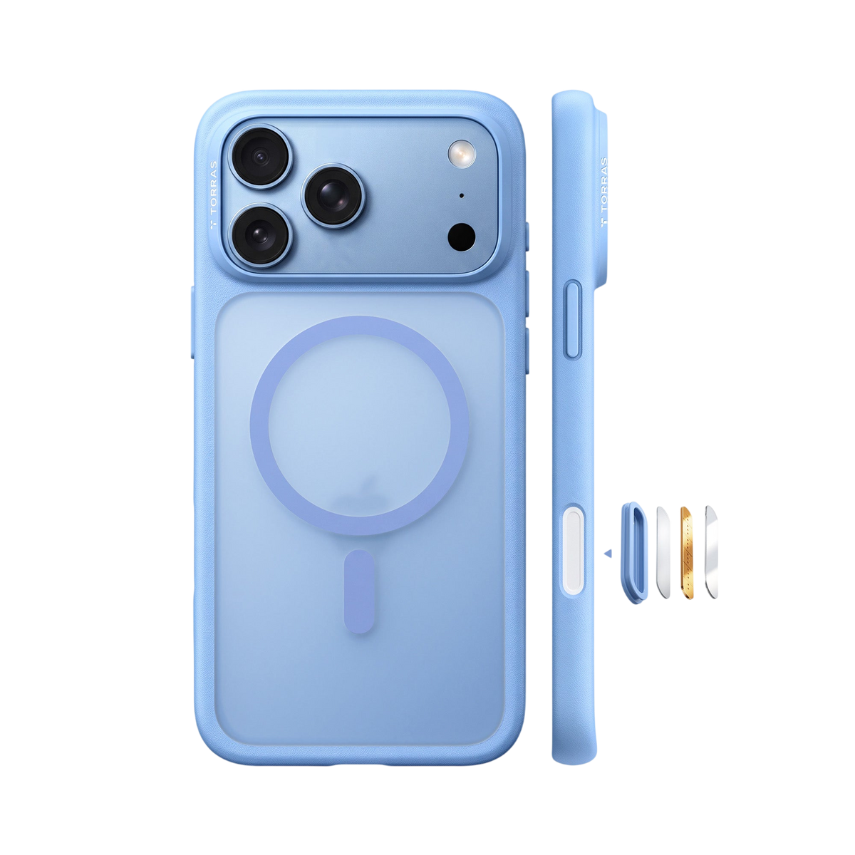 Torras Guardian-Mag Case for iPhone 17 Pro / iPhone 18 Pro - Blue