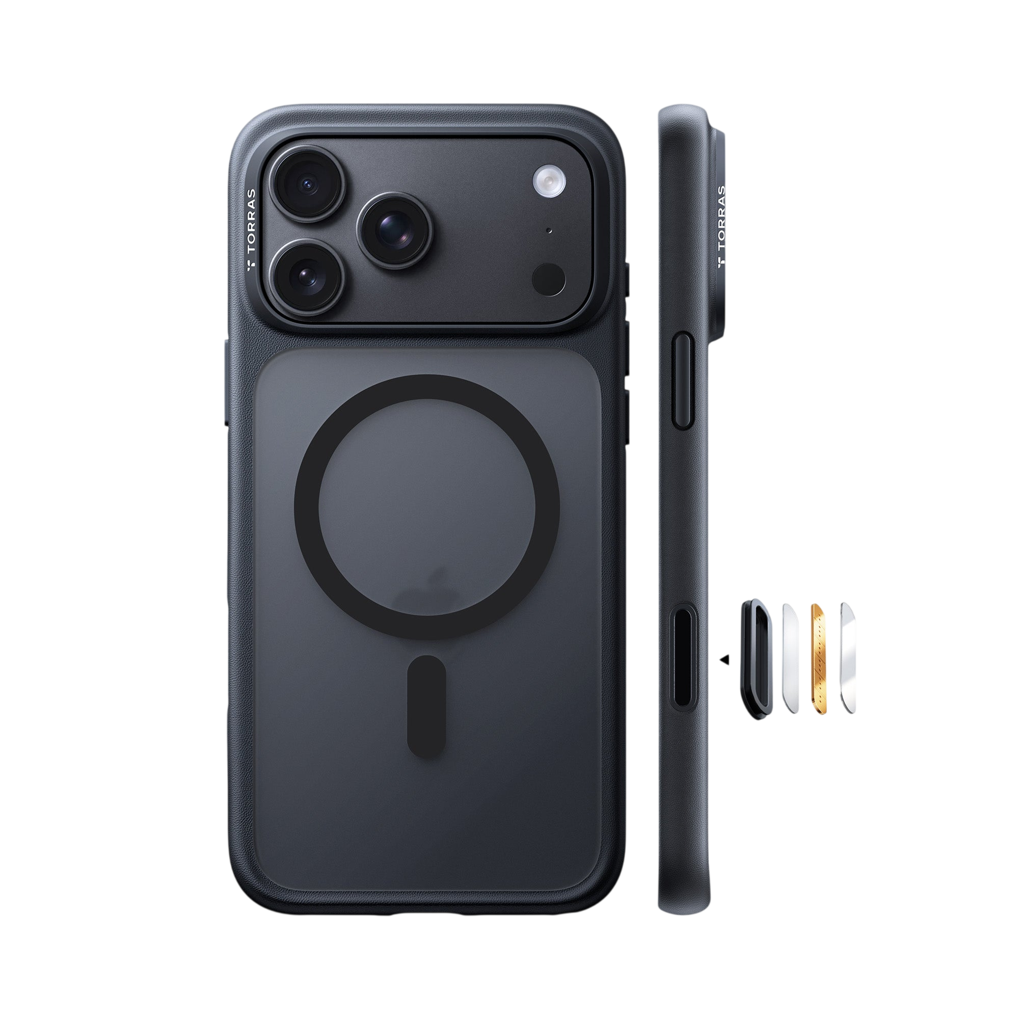 Torras Guardian-Mag Case for iPhone 17 Pro Max / iPhone 18 Pro Max - Black
