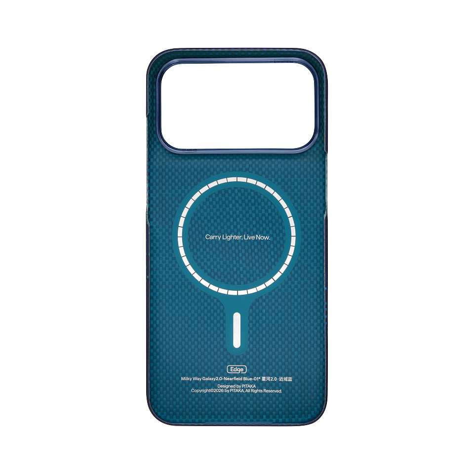 PITAKA Milky Way Galaxy 2.0 Edge Case Nearfield Blue - back view