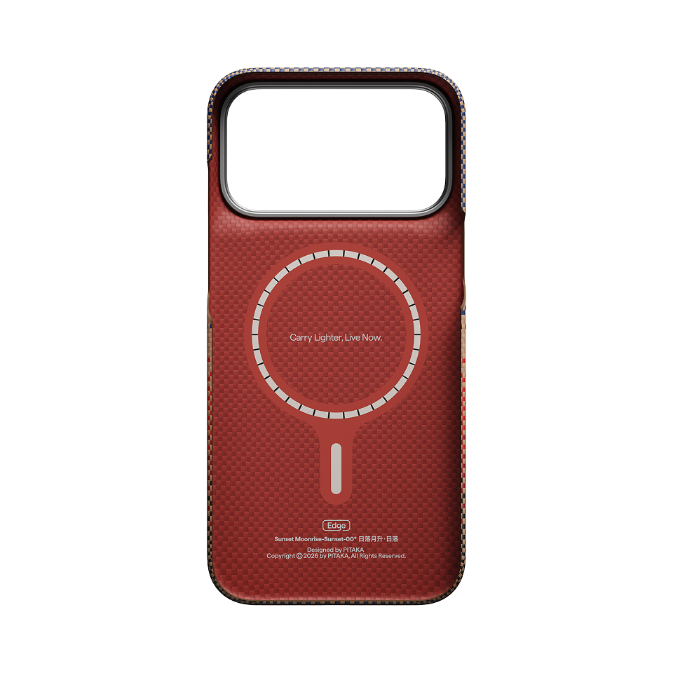PITAKA Sunset•Moonrise Edge Case Sunset - back view