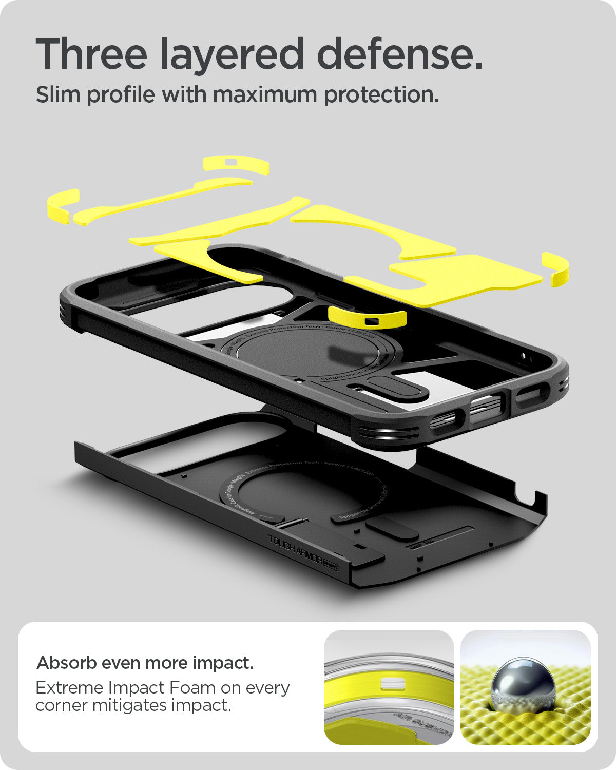 غلاف سبجن توغ أرمور AI (ماج فيت) لجوجل بيكسل 10 برو XL / 10 برو / 10 مع بيكسل سناب