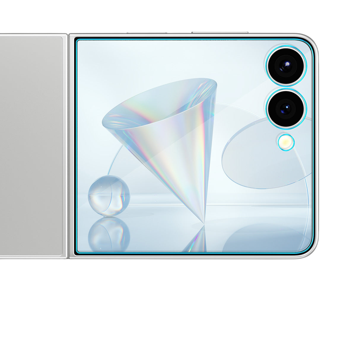 واقي شاشة سبجن GLAS.tR EZ Fit لجهاز سامسونج جالاكسي Z Flip 7 - عبوة من 2