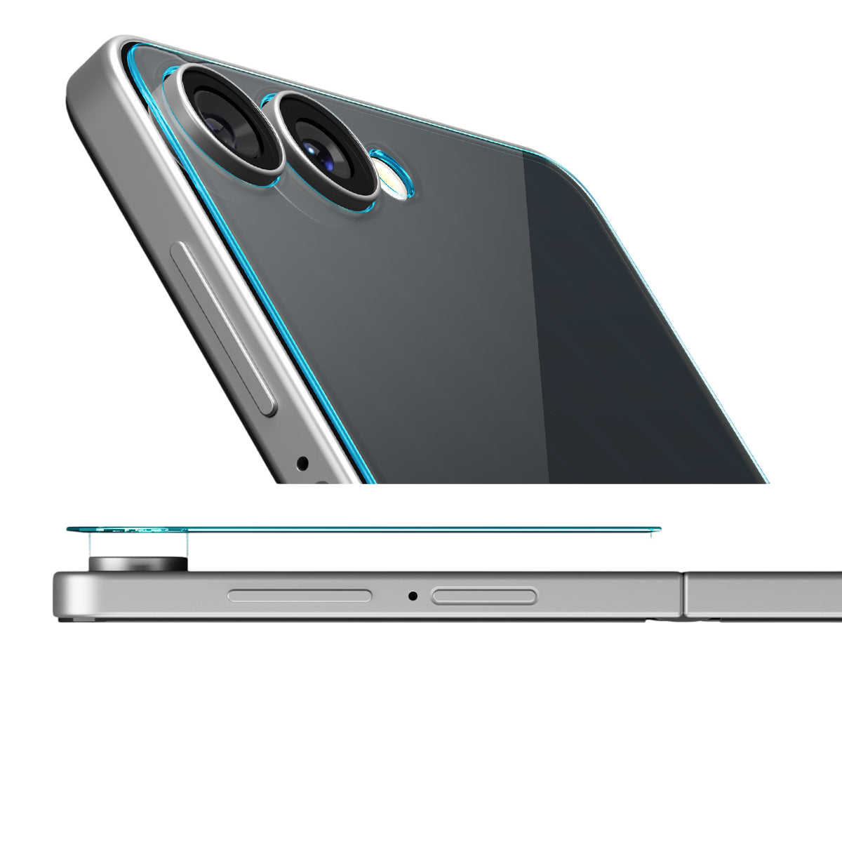 واقي شاشة سبجن GLAS.tR EZ Fit لجهاز سامسونج جالاكسي Z Flip 7 - عبوة من 2