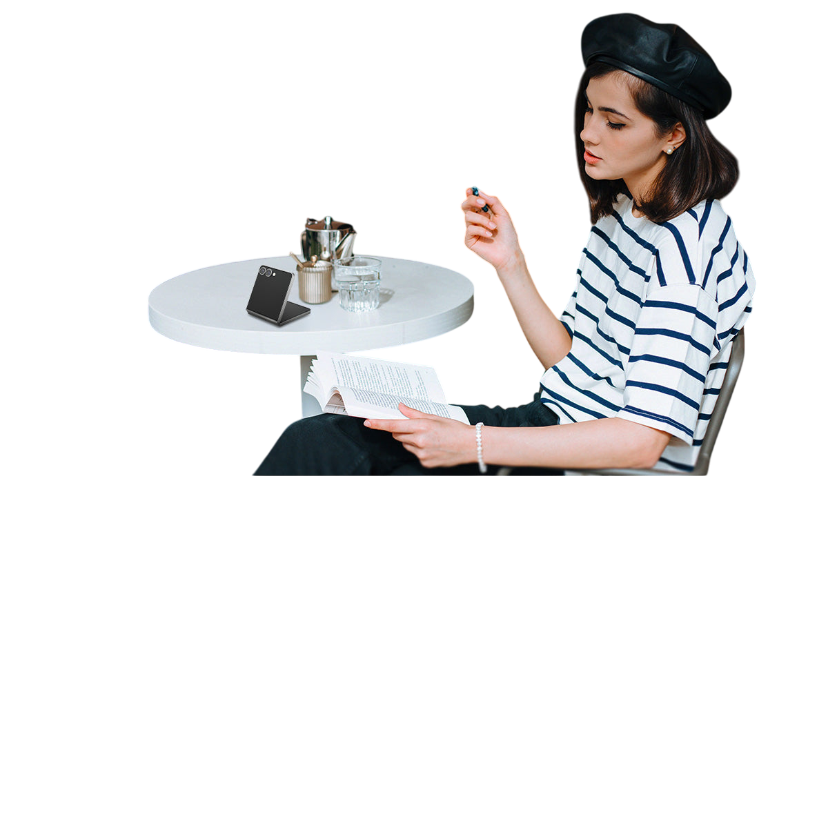 واقي شاشة سبجن GLAS.tR EZ Fit لجهاز سامسونج جالاكسي Z Flip 7 - عبوة من 2