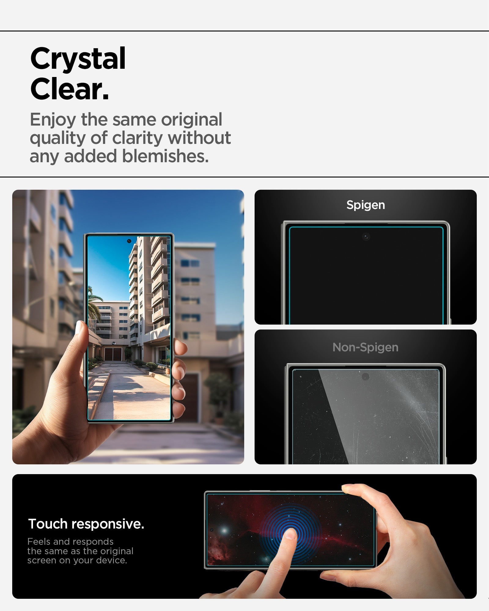 واقي شاشة سبجن GLAS.tR EZ Fit Pro لجهاز سامسونج جالاكسي Z Fold 7 - عبوة من 2
