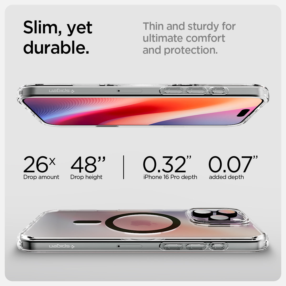 Spigen Ultra Hybrid T (MagFit + Camera Control) Case for iPhone 16 Pro Max