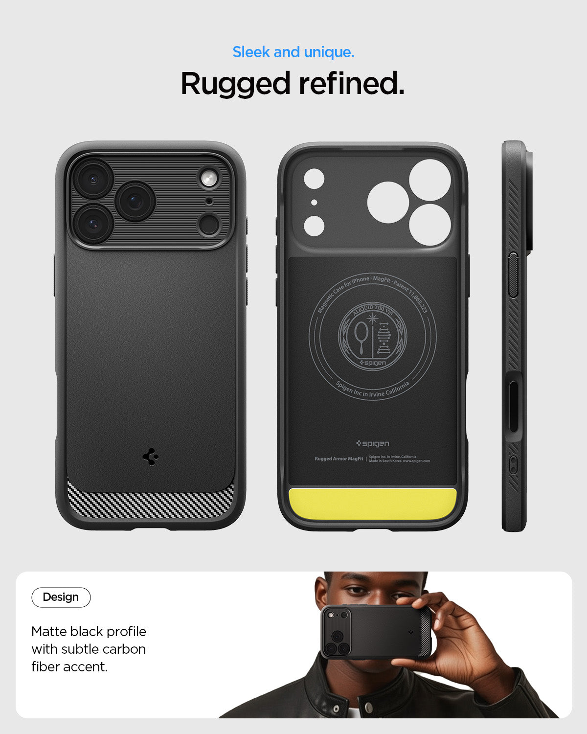 Spigen Rugged Armor (MagFit) Case for iPhone 17 Pro Max