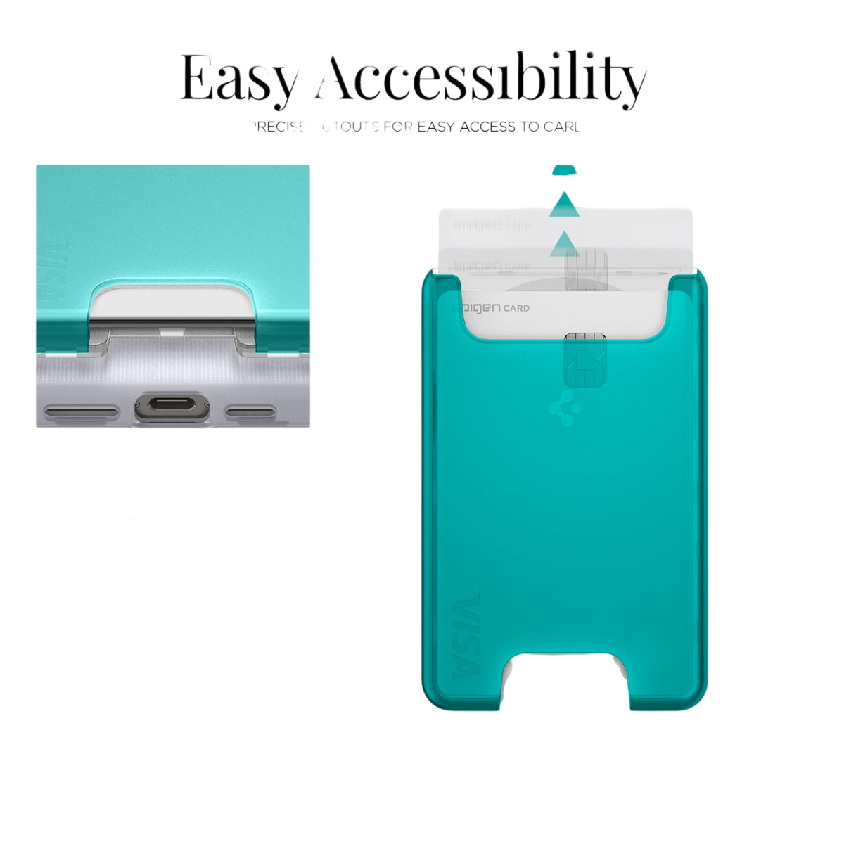 حامل بطاقات Spigen MagSafe كلاسيك C1 (MagFit)