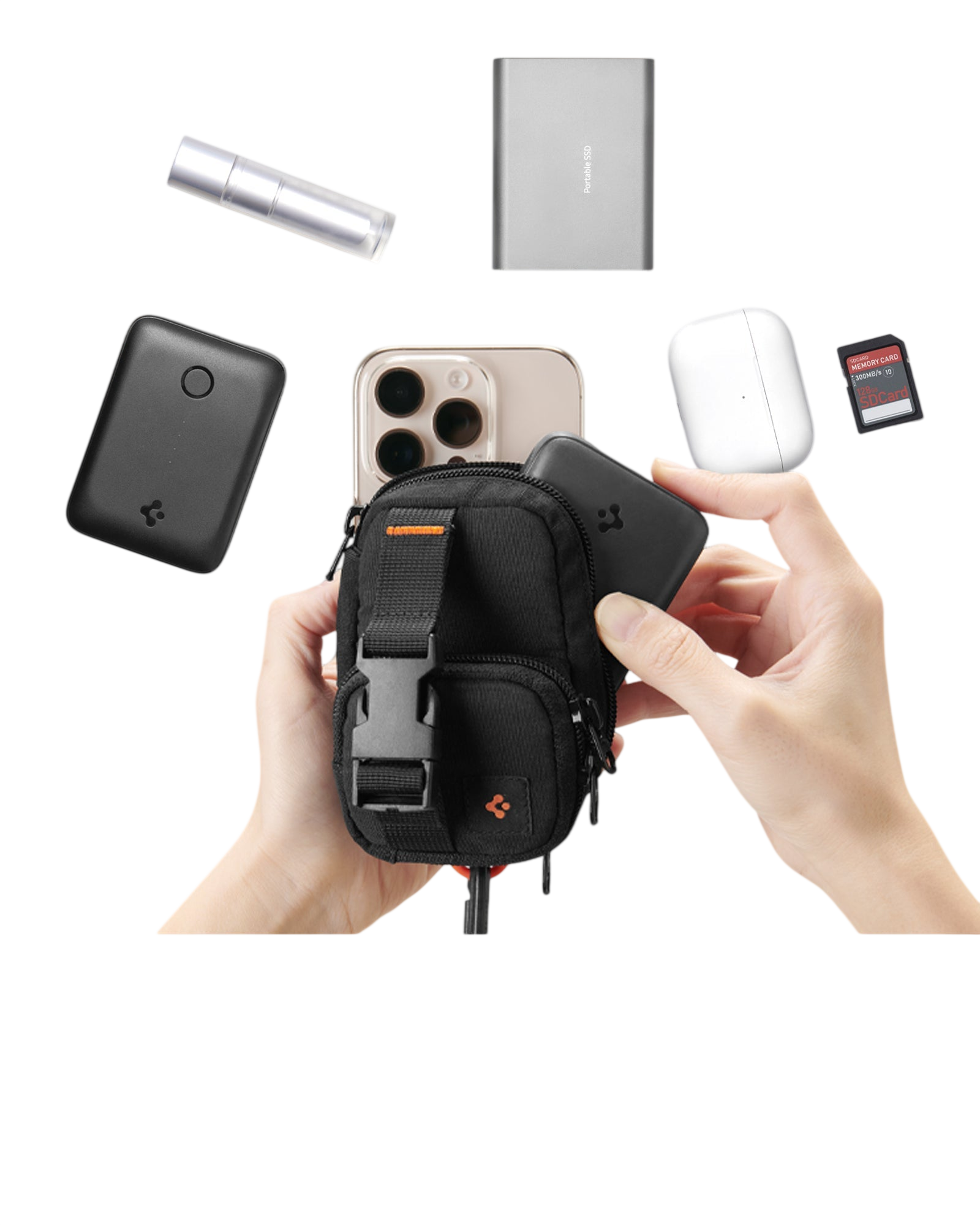 سبجن سناب زيپ (ماغ فيت) حامل بطاقات ماغ سيف