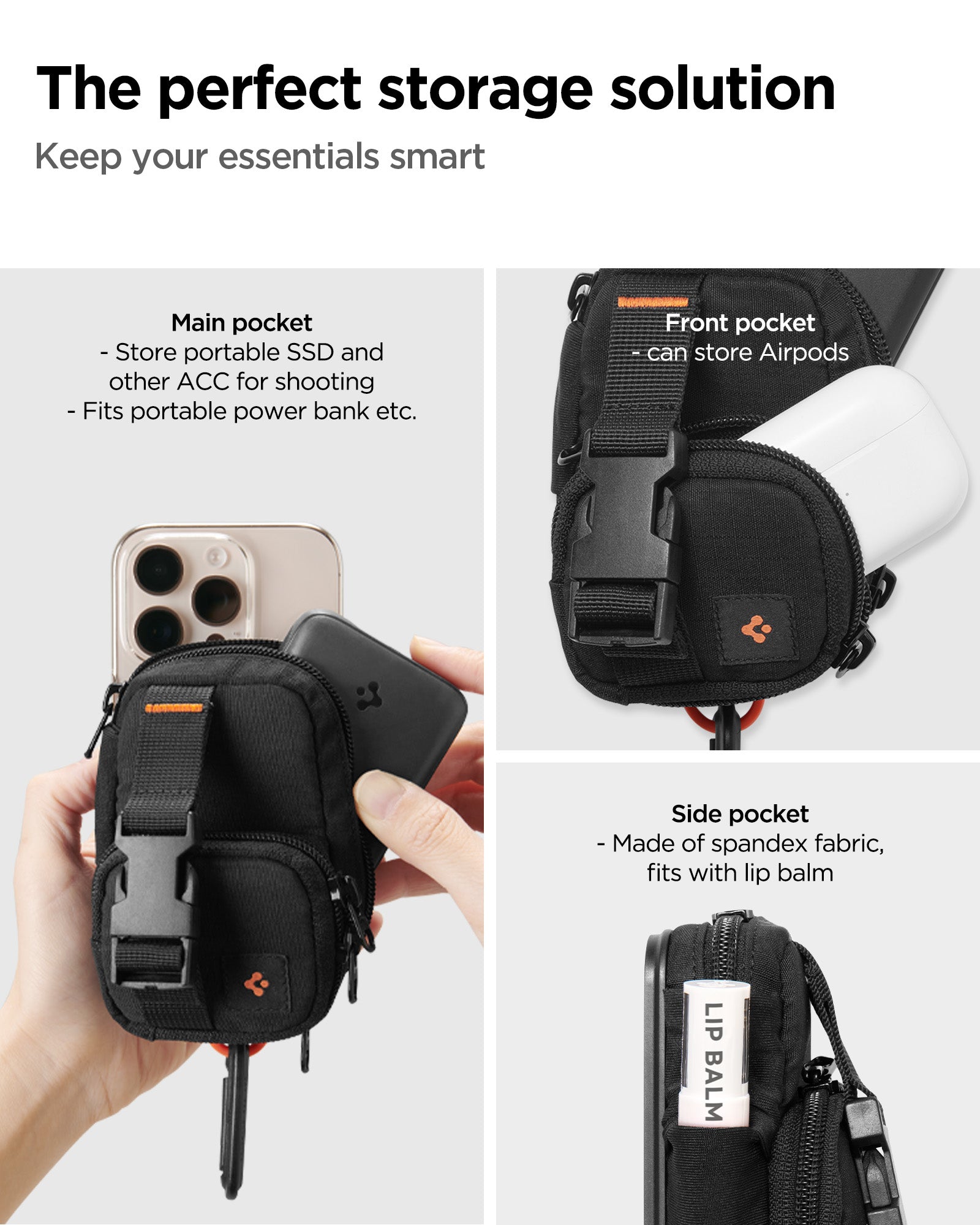 سبجن سناب زيپ (ماغ فيت) حامل بطاقات ماغ سيف