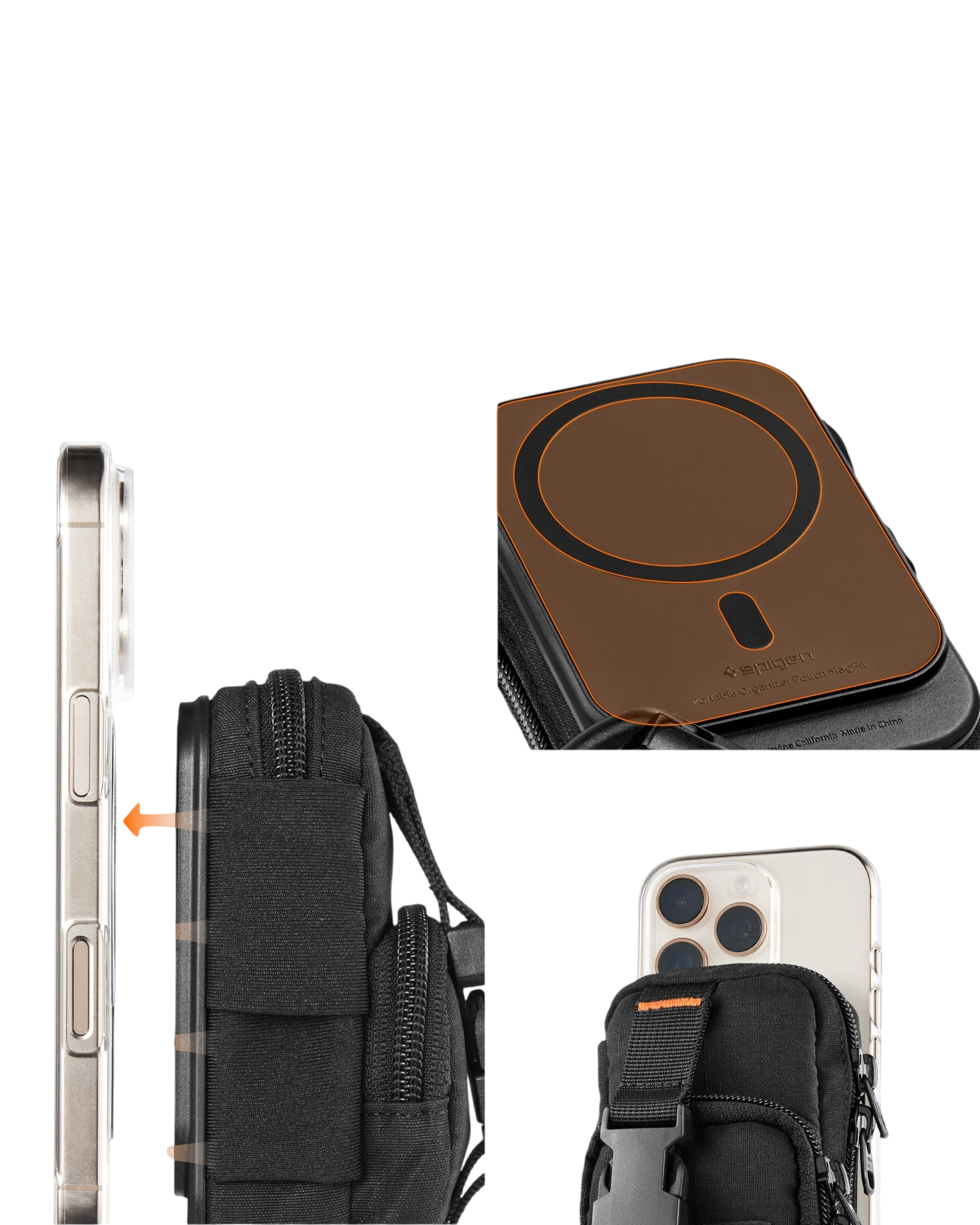 سبجن سناب زيپ (ماغ فيت) حامل بطاقات ماغ سيف