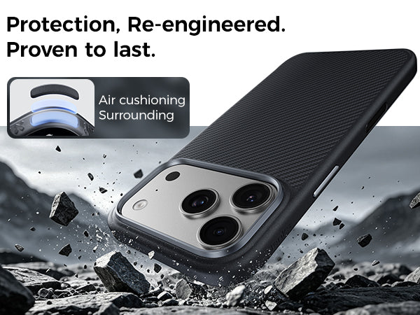 Benks ArmorPro 600D Case built with Kevlar® for iPhone 17 Pro / Pro Max / Air - features