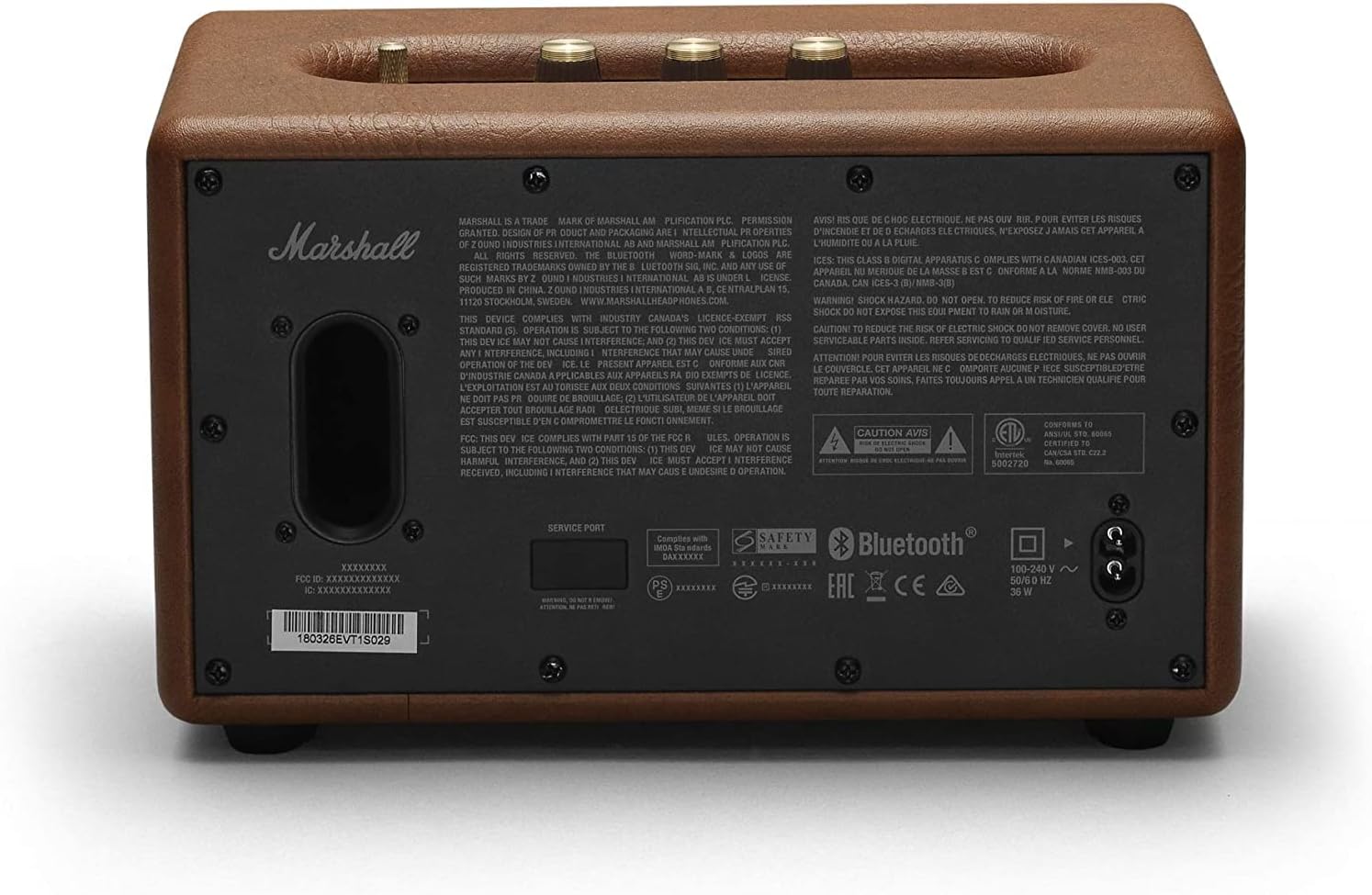 Marshall Acton II Bluetooth Wireless Stereo Speaker - International Warranty