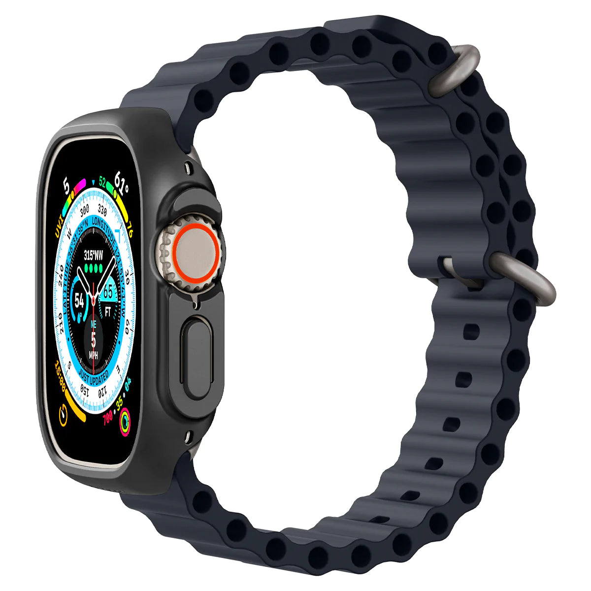 حافظة Spigen رفيعة لساعة Apple Watch Ultra 2 وUltra 1 (49 ملم) - أسود
