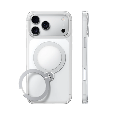 Torras Ostand Q3 Spin Case for iPhone 18 Pro Max - Clear 