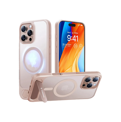TORRAS Pstand Horizontal and Vertical Kickstand MagSafe Case for iPhone 16 Pro