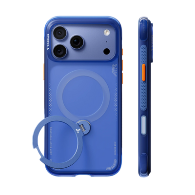 Torras Ostand Q3 Air Case for iPhone 18 Pro - Arctic Blue 