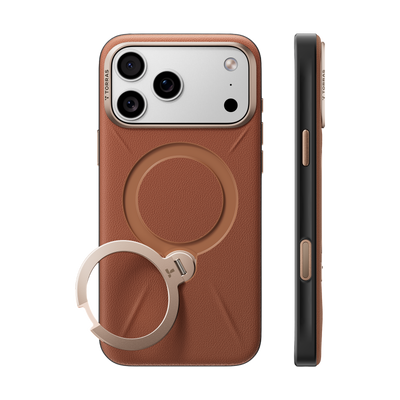 Torras Ostand Q3 VegSkin Case for iPhone 18 Pro - Orange 