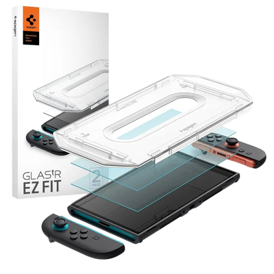 سبجن نينتندو سويتش 2 زجاج مقسى EZ FIT GLAS.tR [2 عبوة]