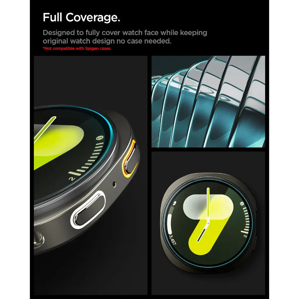 Spigen Screen Protector EZ FIT for Samsung Watch 8 (44mm)  [2 Pack]