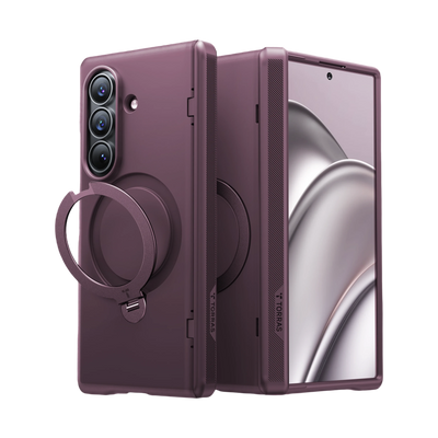 Torras Ostand Q3 Spin for Samsung Galaxy Z Fold 8 Ultra - Deep Purple 