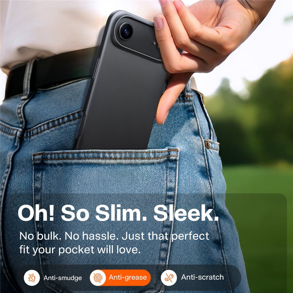 TORRAS SlimFit MagSafe Black Case for iPhone 17 Pro Max / 17 Pro / Air / 17