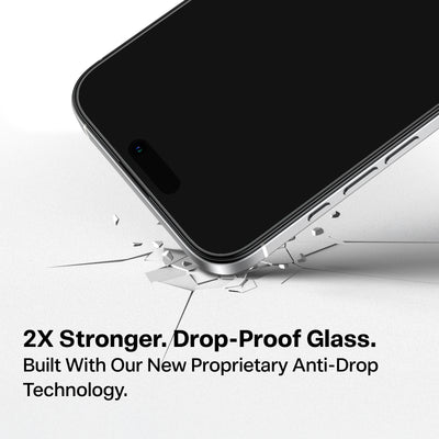TORRAS GlassGo Tempered Glass Privacy Screen Protector for iPhone 17 Pro Max / 17 Pro / Air / 17 - 1 Pack