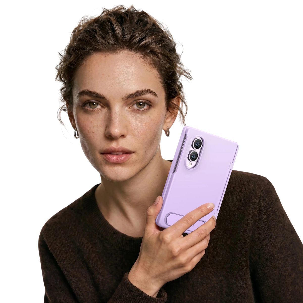 Torras Ostand L1 for Samsung Galaxy Z Fold 8 - Lavender 