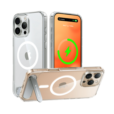 حافظة توراس Pstand بحامل أفقي وعمودي MagSafe لـ آيفون 16 برو ماكس