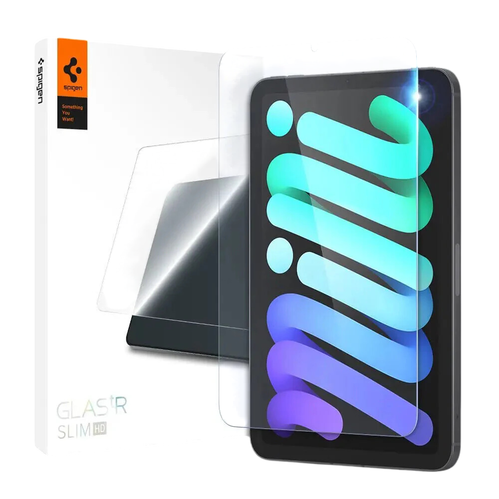 Spigen iPad Mini 7 (2024) / iPad Mini 6 (2021) واقي شاشة Glas tR Slim HD (عبوة واحدة)