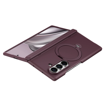 Torras Ostand Q3 Spin for Samsung Galaxy Z Fold 8 Ultra - Deep Purple 