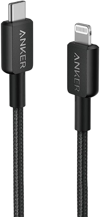 Anker 322 USB-C to Lightning Cable - Black braided