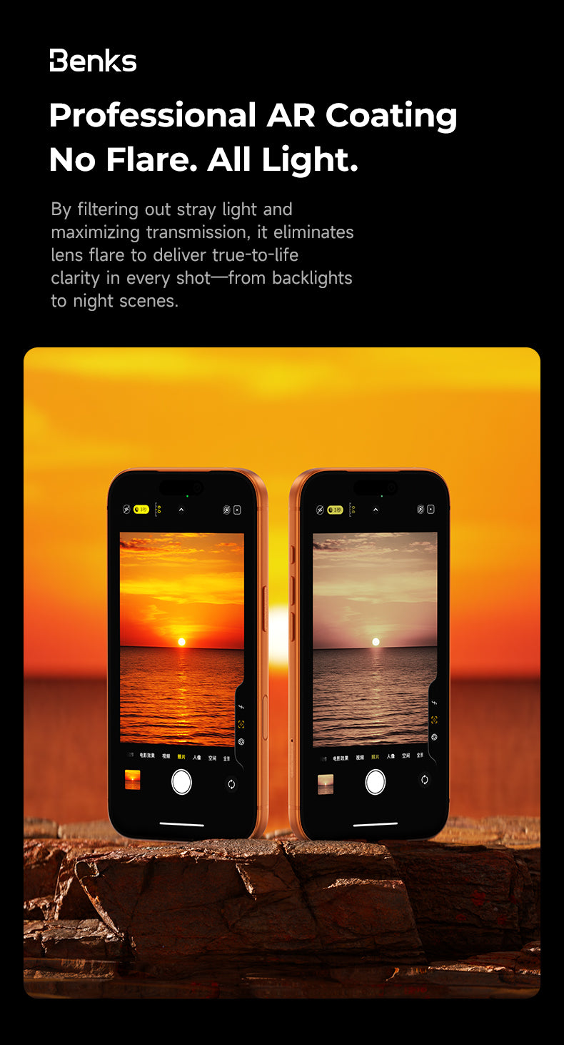Benks Integrated Matte Transparent Protector for iPhone 17 Pro