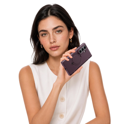 Torras Ostand Q3 Spin for Samsung Galaxy Z Fold 8 Ultra - Deep Purple 