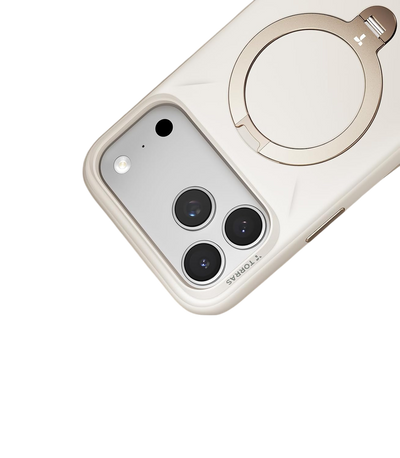 Torras Ostand Q3 Silicone Case for iPhone 18 Pro - White 
