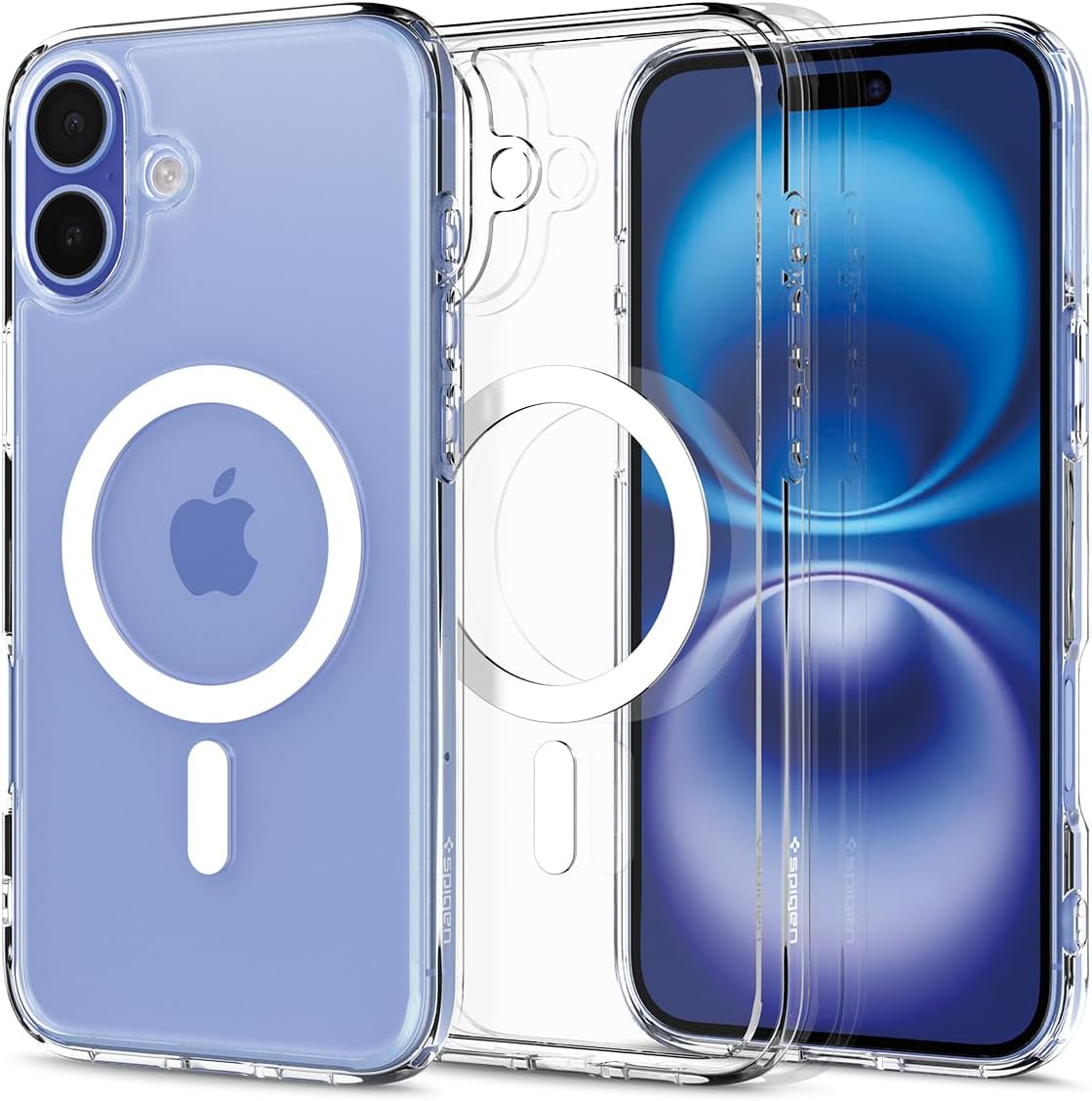 Spigen iPhone Bundle Pack (Liquid Crystal MagFit Case + Glas.tr EZ FIT