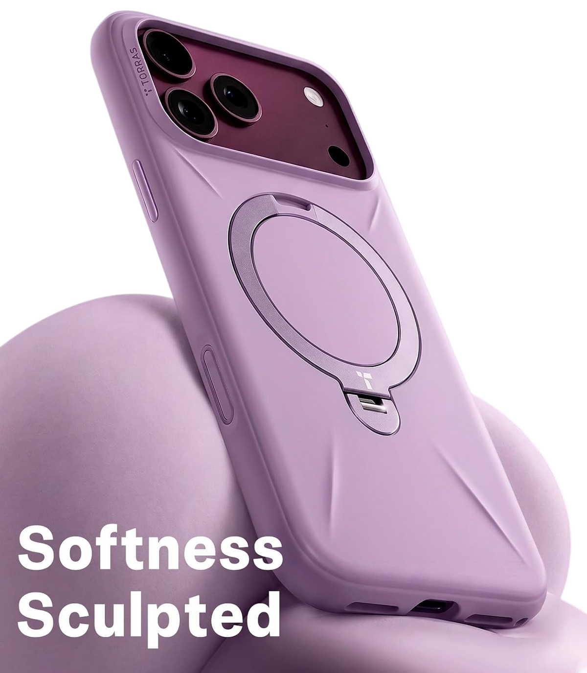 Torras Ostand Q3 Silicone Case for iPhone 18 Pro Max - Purple #color_purple