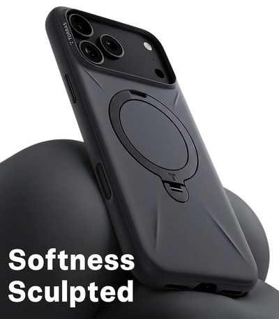 Torras Ostand Q3 Silicone Case for iPhone 18 Pro - Grey 