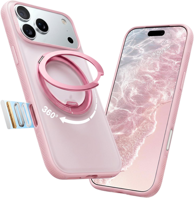 Torras Ostand O3 Light Case for iPhone 18 Pro - Pink 