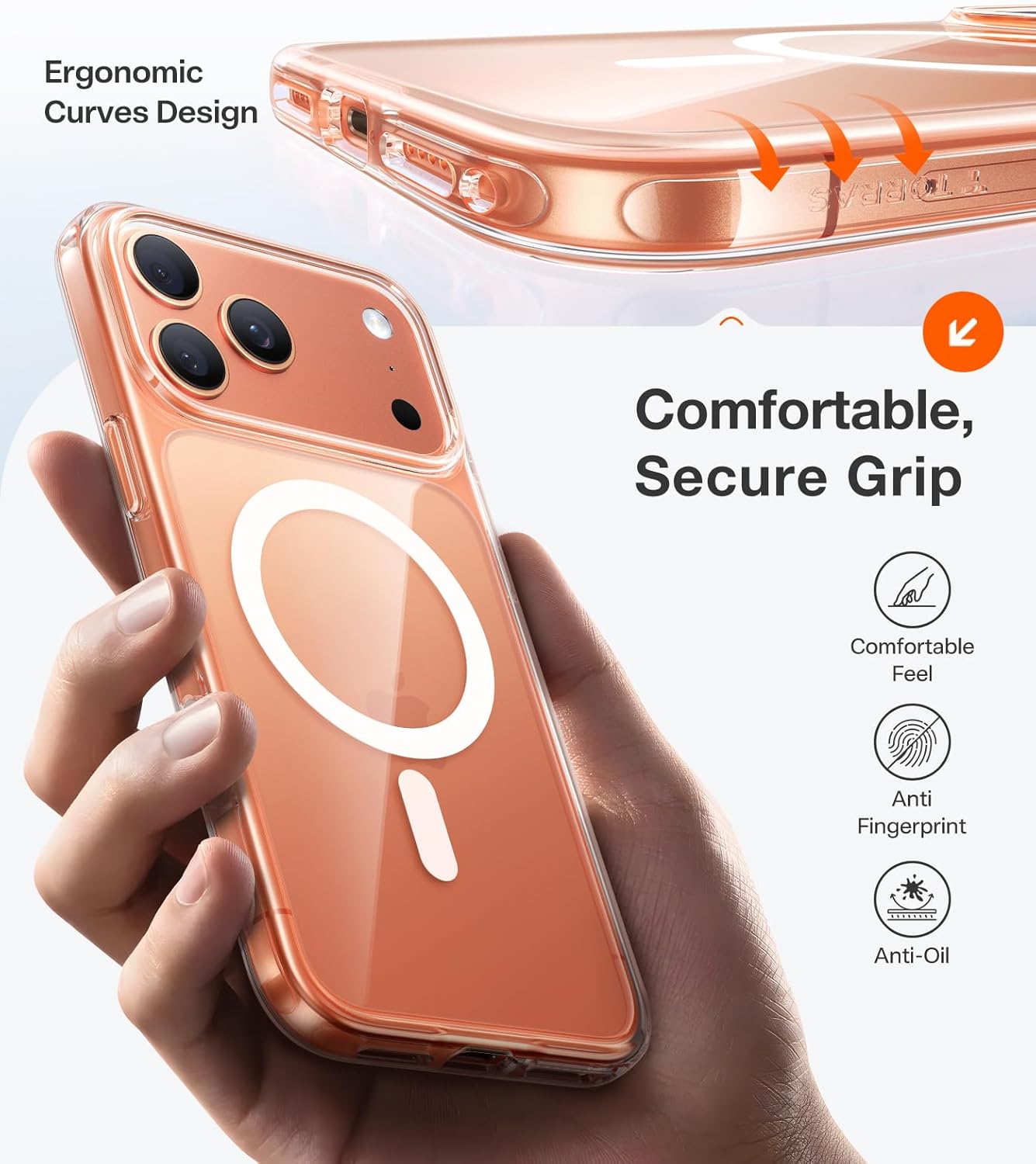 TORRAS SlimFit MagSafe Case for iPhone 17 Pro Max / 17 Pro / Air / 17