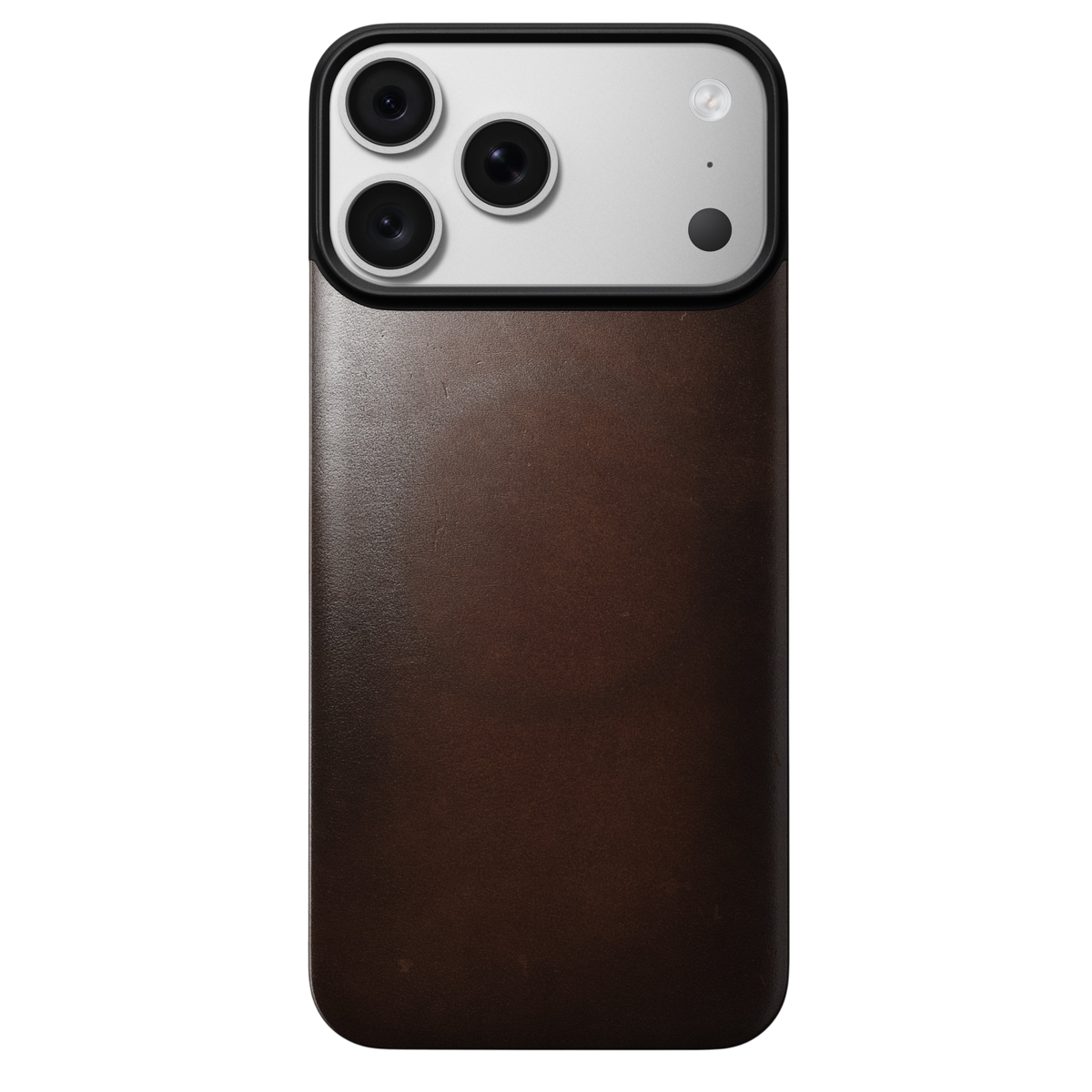 Nomad Mag Leather Back for iPhone 18 Pro Max - Rustic Brown (Horween Leather), view 2 