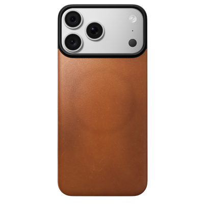 Nomad Mag Leather Back for iPhone 18 Pro Max - Saddle (Horween Leather), view 2 