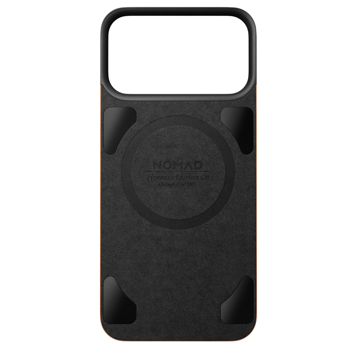Nomad Mag Leather Back for iPhone 18 Pro Max - Saddle (Horween Leather), view 3 