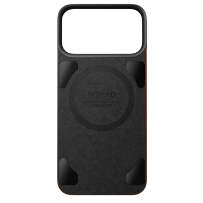 Nomad Mag Leather Back for iPhone 18 Pro Max - Saddle (Horween Leather), view 3 