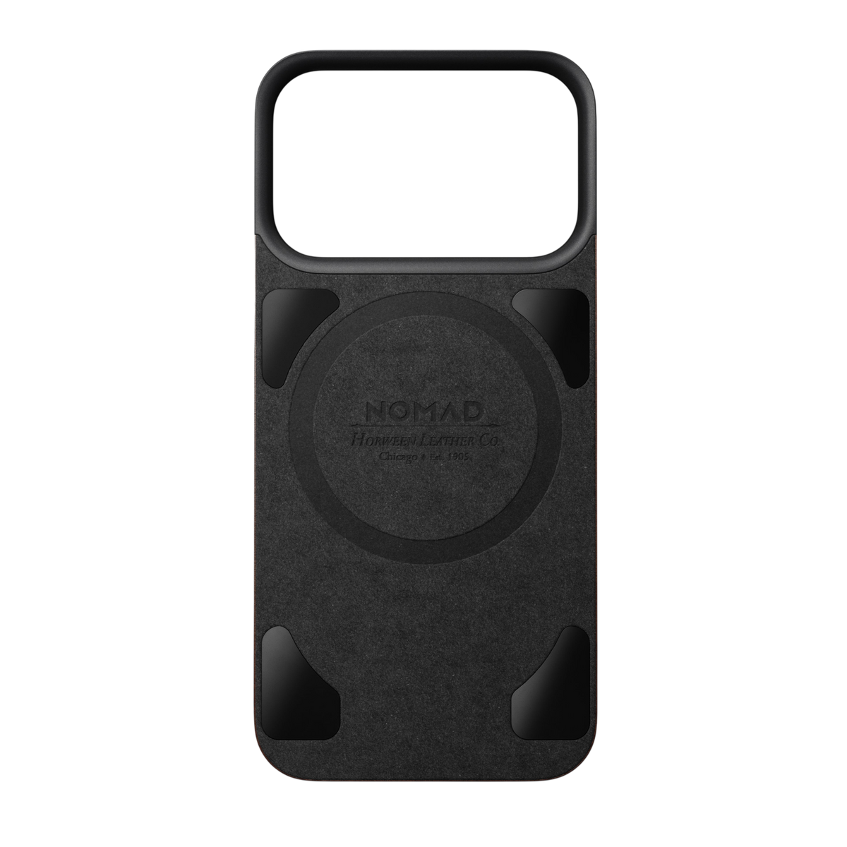 Nomad Mag Leather Back for iPhone 18 Pro - Rustic Brown (Horween Leather), view 3 