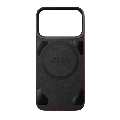 Nomad Mag Leather Back for iPhone 18 Pro - Burgundy Chromexcel (Horween Leather), view 3 