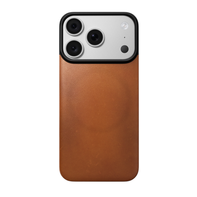Nomad Mag Leather Back for iPhone 18 Pro - Saddle (Horween Leather), view 2 