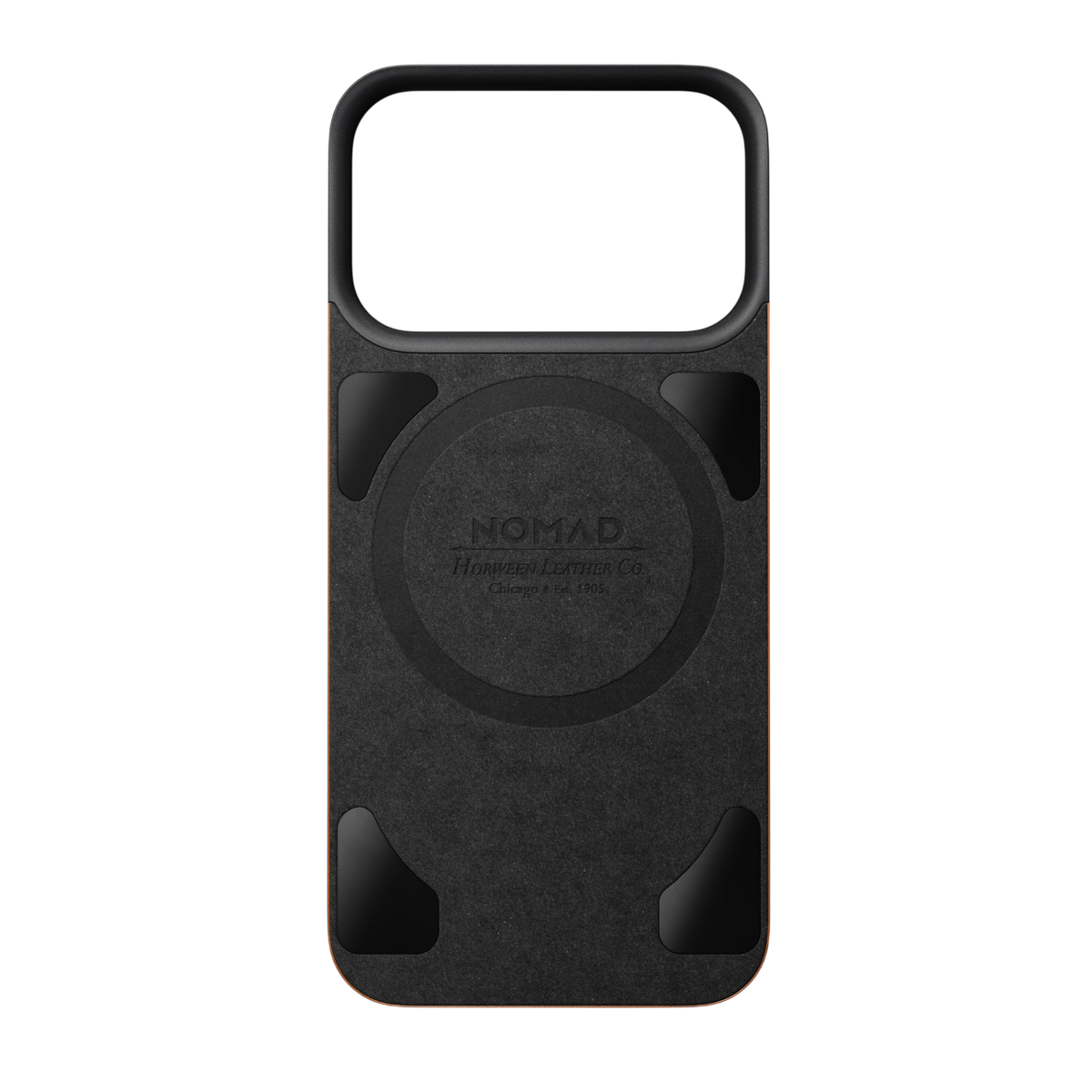 Nomad Mag Leather Back for iPhone 18 Pro - Saddle (Horween Leather), view 3 