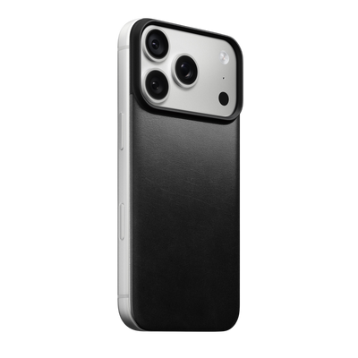 Nomad Mag Leather Back for iPhone 18 Pro - Black (Horween Leather) 