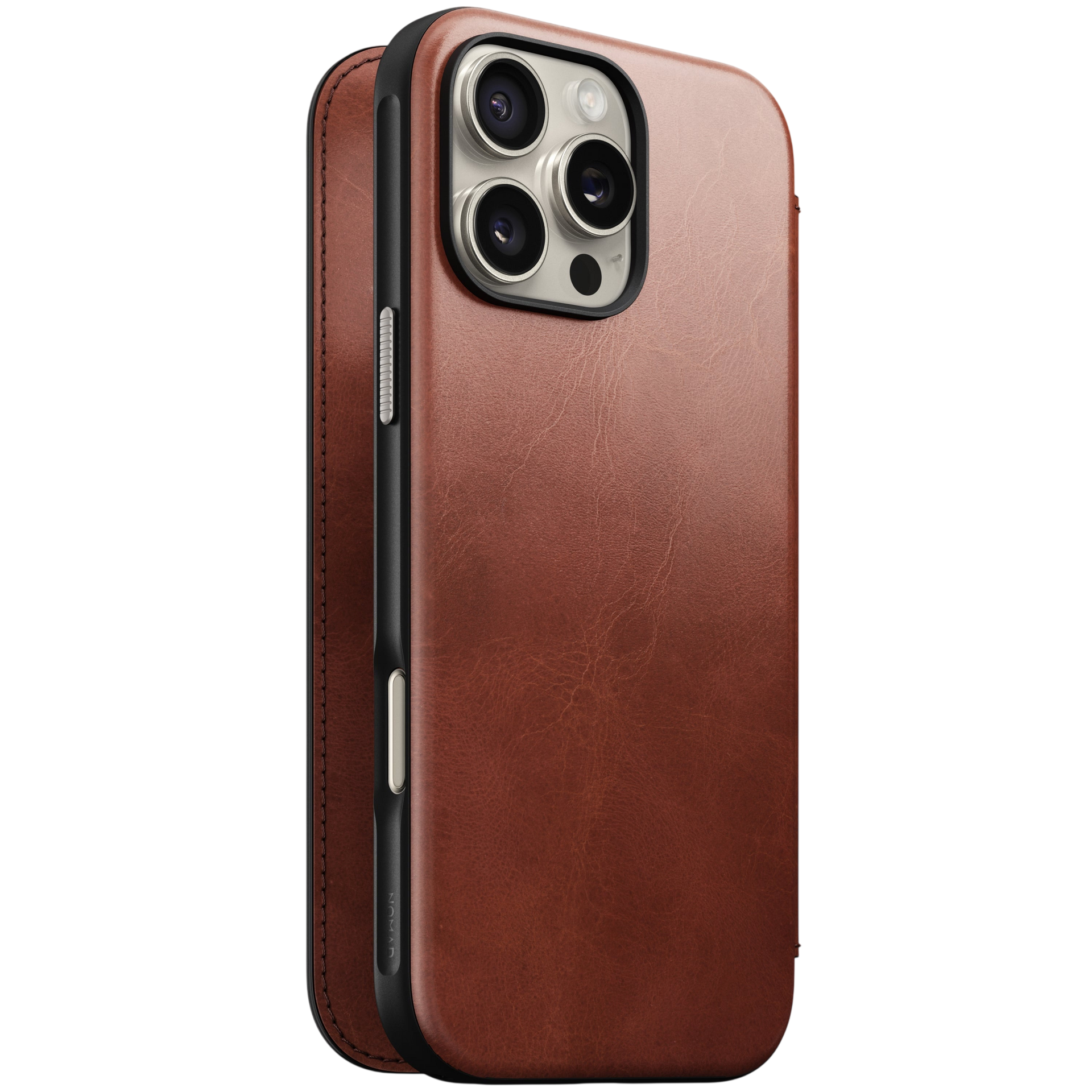 iPhoneアクセサリー Nomad Leather iPhone 16 pro Max Case Nomad Modern Leather Folio Case for iPhone 16 Pro Max (Nomad